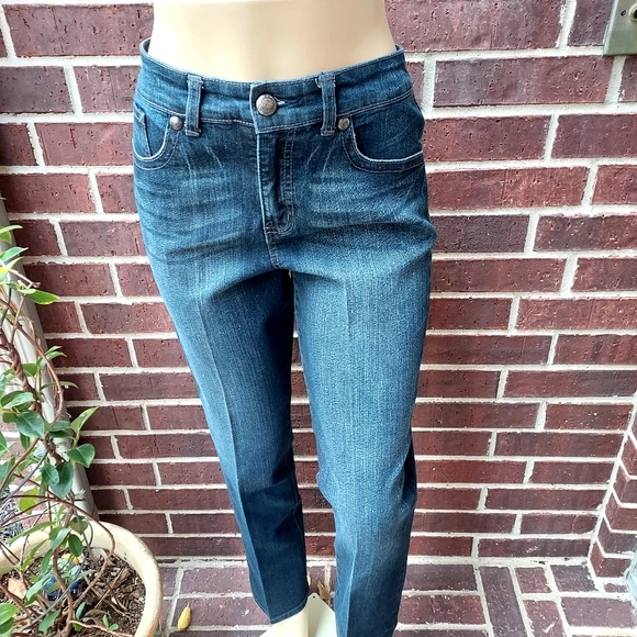 Code Bleu Jeans Code Bleu Gwen Straight Leg Womens Five Pocket Blue